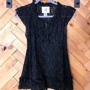 Black Lace Top